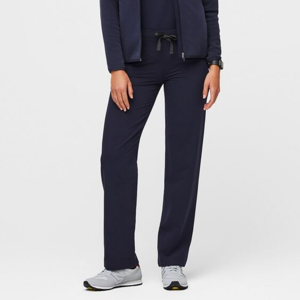 FIGS Livingston Basic Scrub Pants Navy Petite Medium